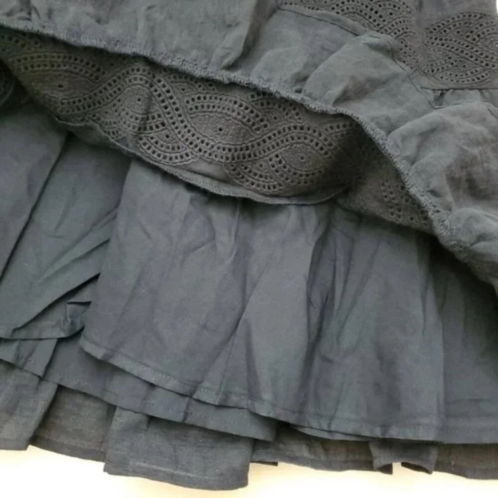 Keepsake The Label Moving On Embroidered Eyelet Tiered Mini Skirt Size XS NWT
